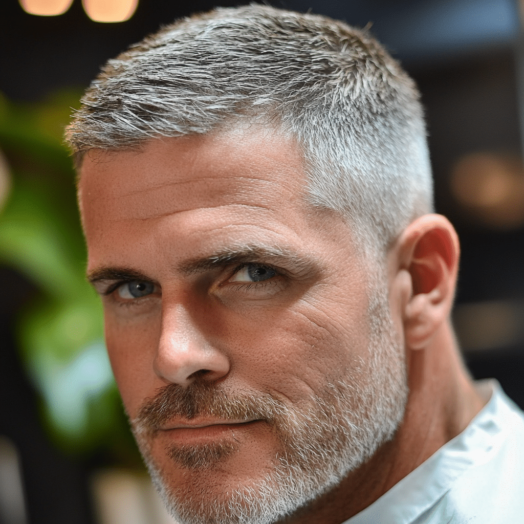 Classic short style low maintenance mens haircut Queens NYC showing traditional easy care cut 2026
