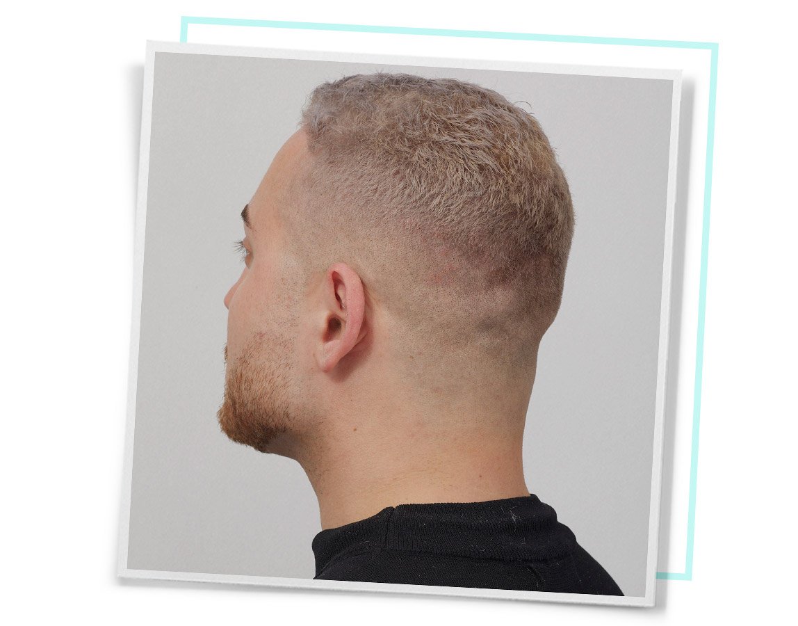 Simple taper low maintenance mens haircut Queens NYC showing clean gradual taper easy style 2026