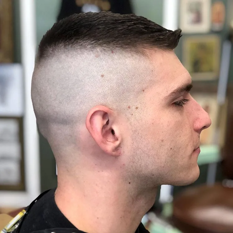 Conservative fade low maintenance professional haircut Queens NYC showing subtle fade business style 2026