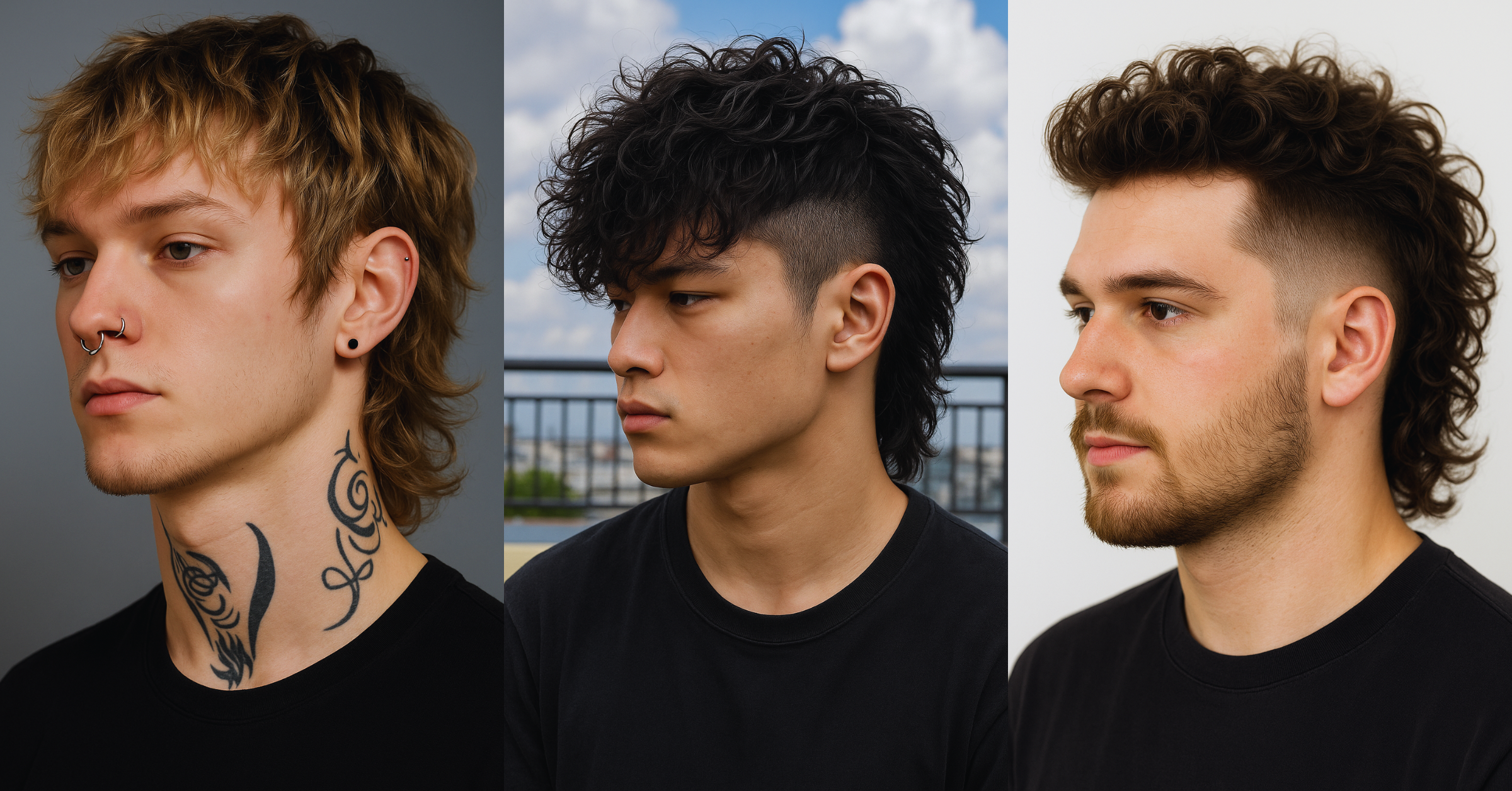 Modern mullet haircut revolution showcasing trending styles and contemporary cutting techniques at professional barbershop in Queens NYC