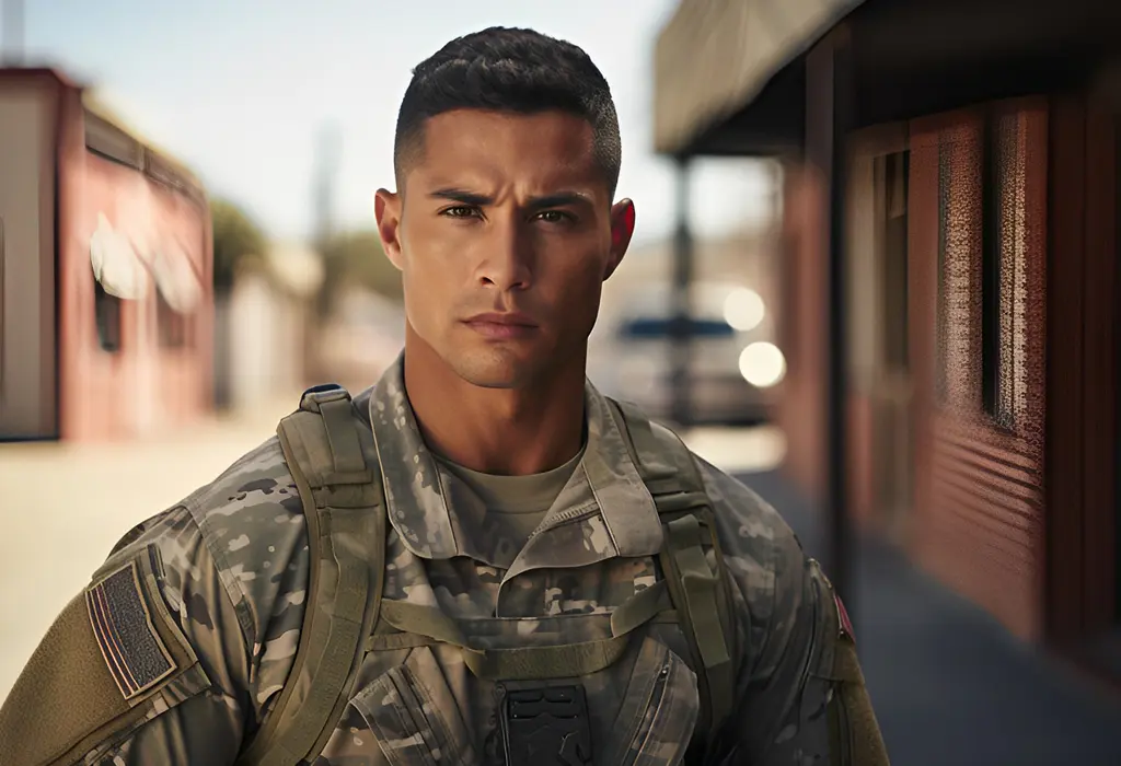 Regulation cut military haircut | clean short professional military-style haircut with tapered sides for men