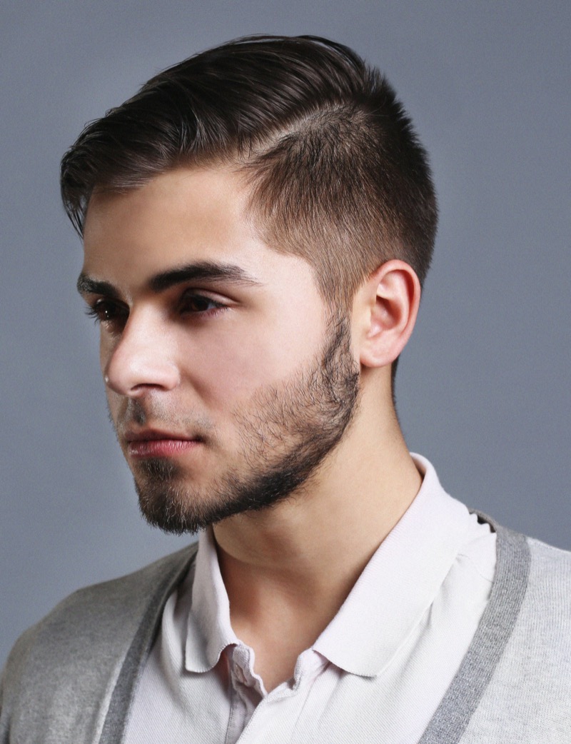Side part undercut professional business haircut Queens NYC showing modern professional executive style 2026