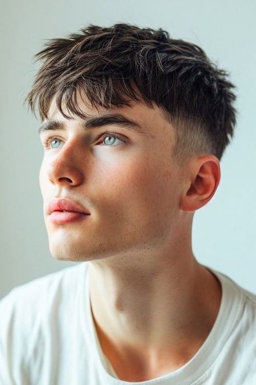 Flat top low maintenance mens haircut Queens NYC showing distinctive easy care short style 2026