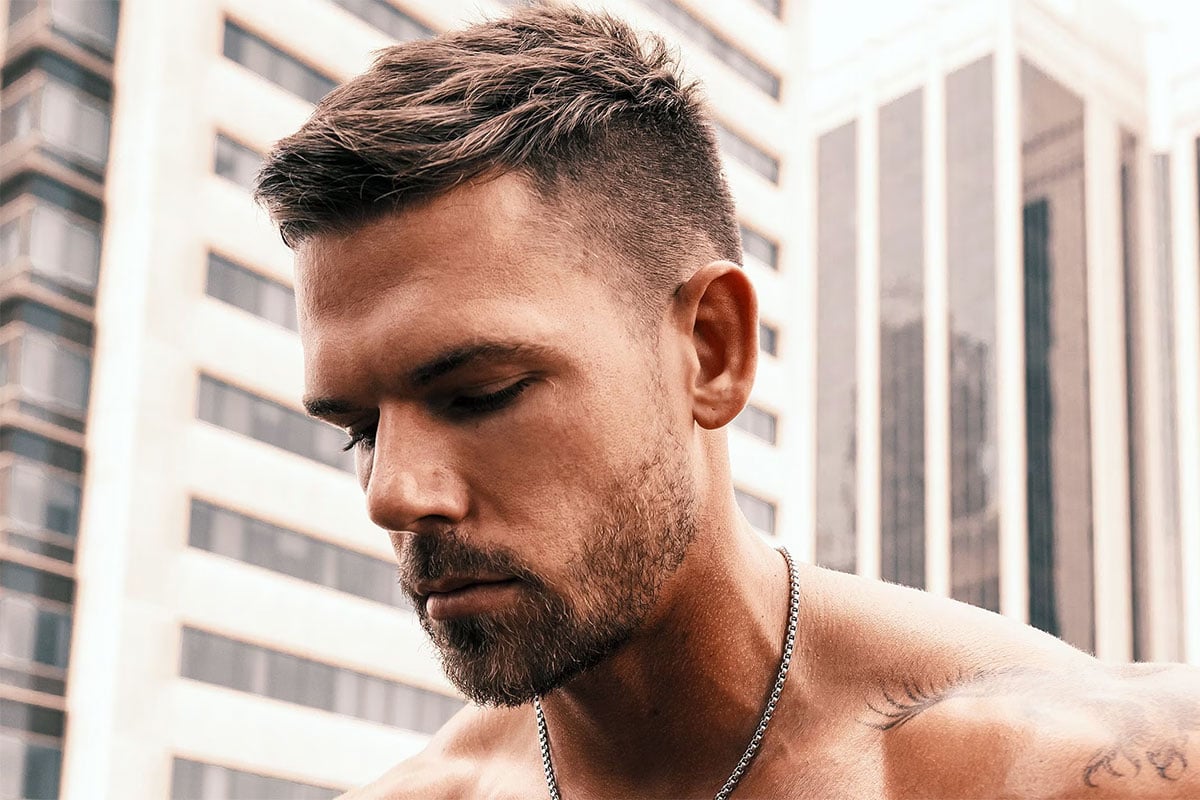 Professional short cut low maintenance mens haircut Queens NYC showing clean professional style 2026