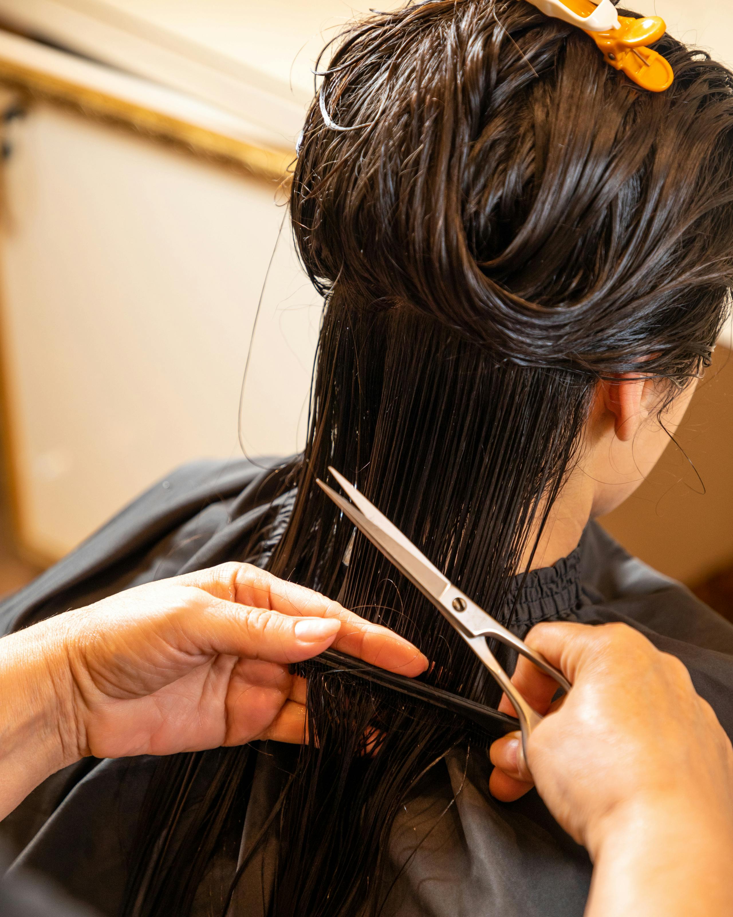 Long hair cutting service at DIDA barbershop Queens NYC - professional barber using expert techniques for longer hair styles